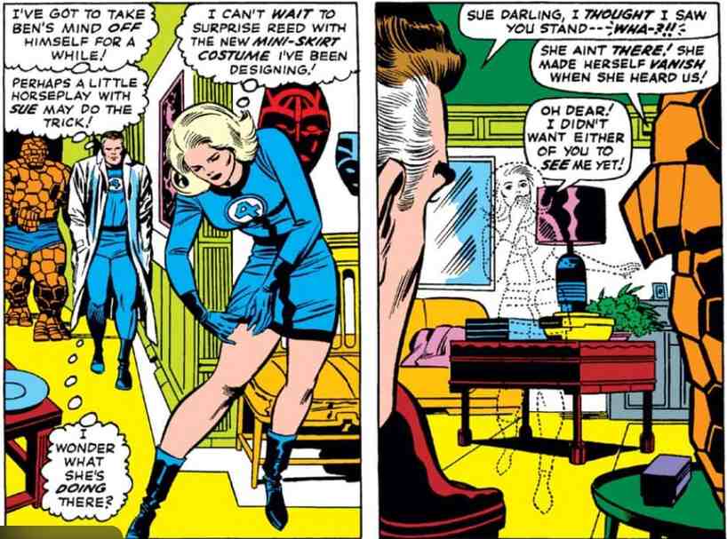 Invisible Woman: What Nobody Knew About the Fantastic Four's Sue Storm 6 sue dressing up for reed