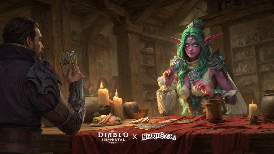 Blizzard Faces Backlash Over Suspected AI Art in Diablo Immortal x Hearthstone Event Blizzard Faces Backlash Over Suspected AI Art in Diablo Immortal x Hearthstone Event