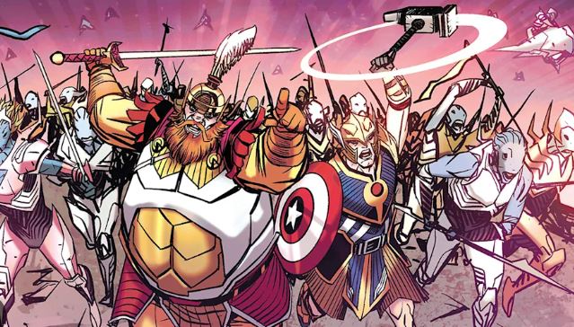 Parademons vs. Asgardians: Could Darkseid’s Army Ever Overwhelm the gods? 4 asgardians charging to war