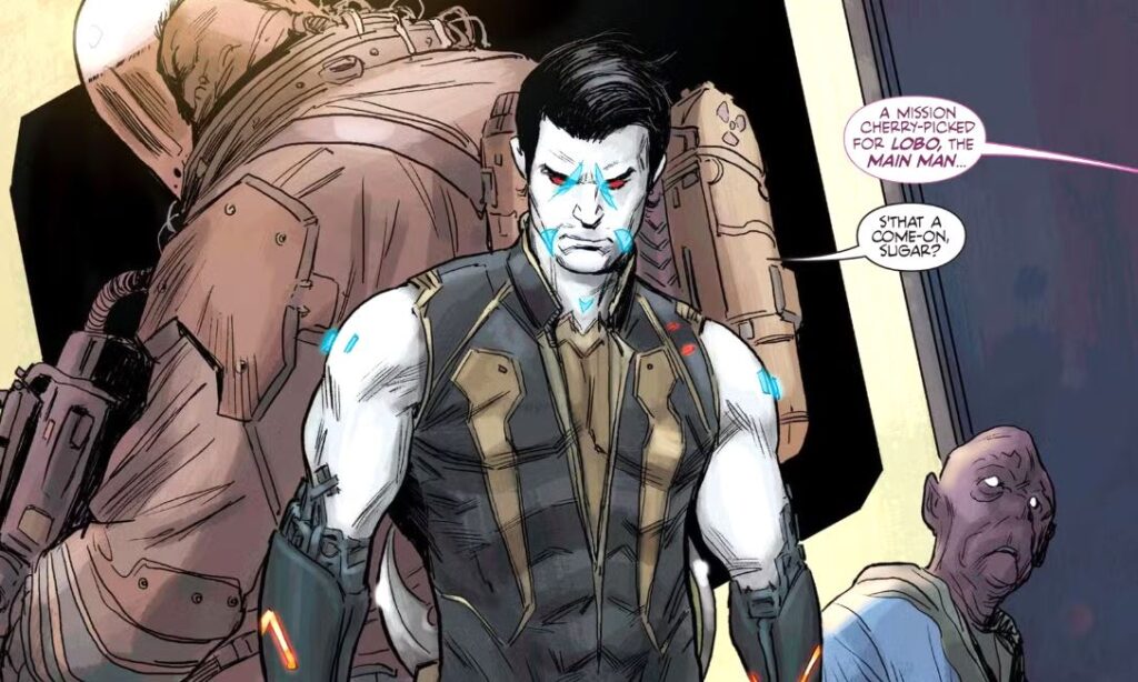 lobo and team vs wonder woman