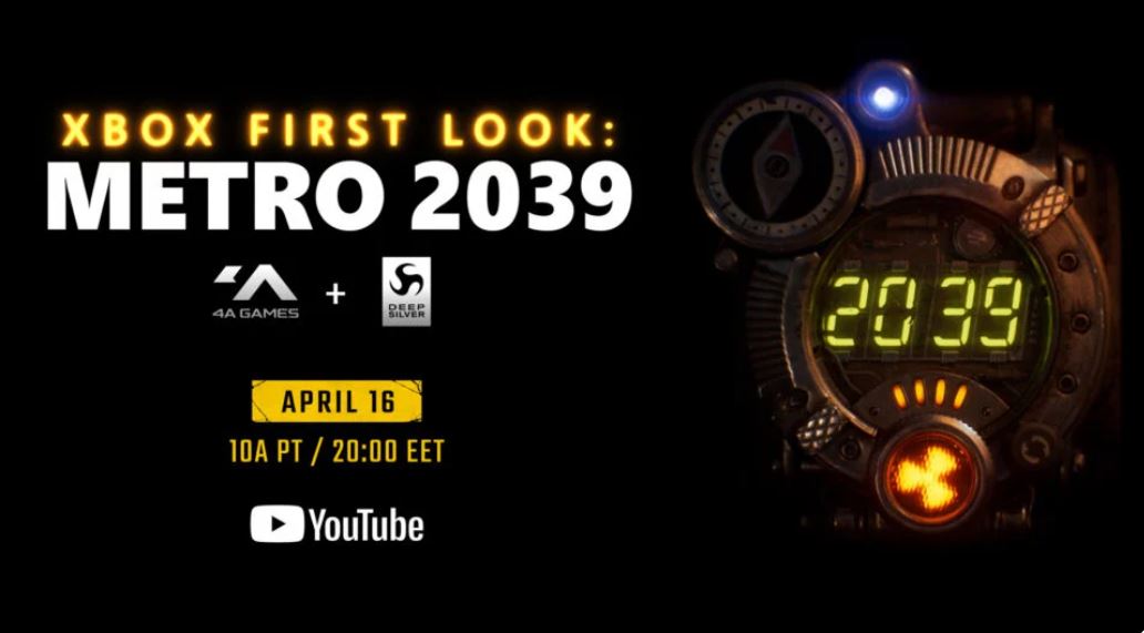 Metro 2039 Reveal Set for April 16: 4A Games Confirms Fourth Franchise Entry Influenced by War in Ukraine
