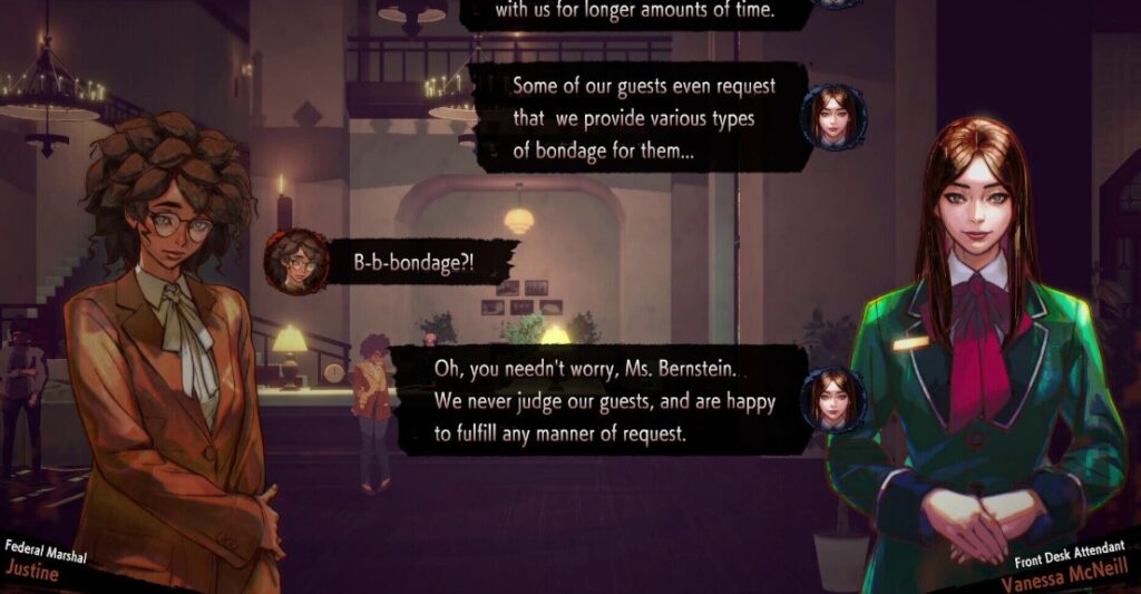 Hotel Barcelona overhauls draw 'Very Positive' reviews as Swery removes AI voices and rebalances gameplay 2 Hotel barcelona dialogue