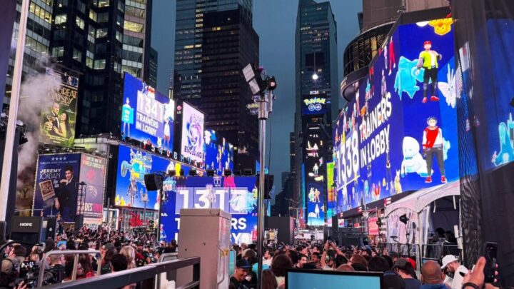 Mewtwo Raid Takes Over Times Square as Pokémon Go Celebrates 10th Anniversary with Mega Evolutions