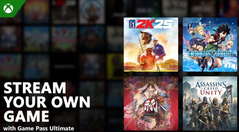 xbox's stream your own game with games pass ultimate page